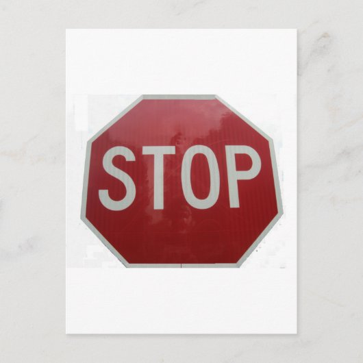 Onderteken stoppen briefkaart (Voorkant)