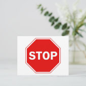 Onderteken stoppen briefkaart (Staand voorkant)