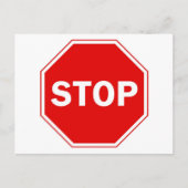 Onderteken stoppen briefkaart (Voorkant)