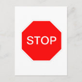 Onderteken stoppen briefkaart (Voorkant)