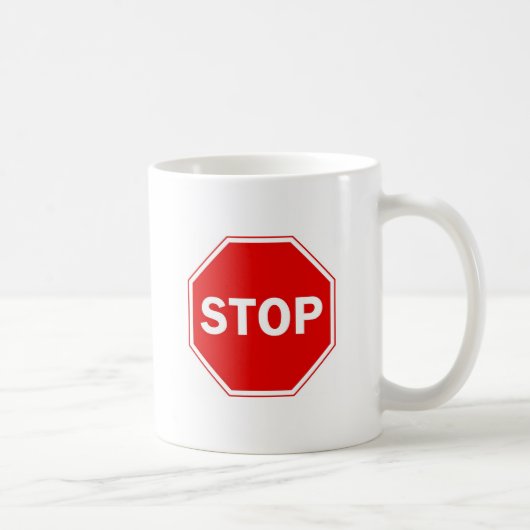 Onderteken stoppen koffiemok (Rechts)