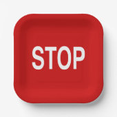 Onderteken stoppen papieren bordje (Voorkant)