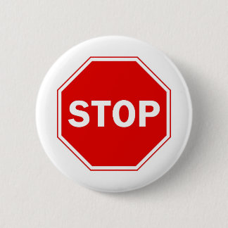 Onderteken stoppen ronde button 5,7 cm