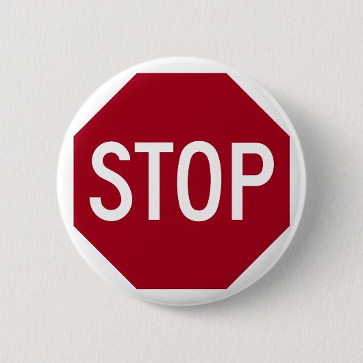 Onderteken stoppen ronde button 5,7 cm (Voorkant)