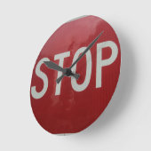 Onderteken stoppen ronde klok (Hoek)