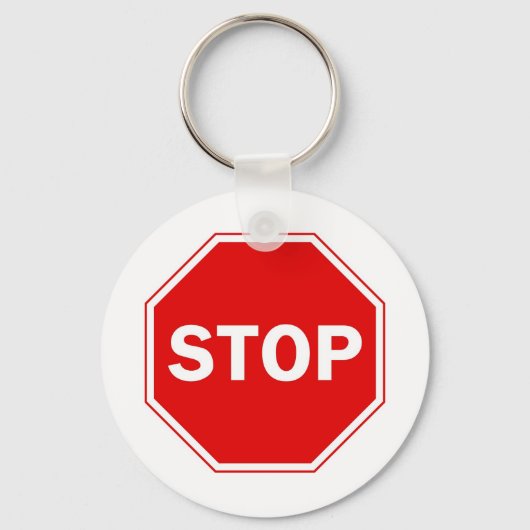 Onderteken stoppen sleutelhanger (Voorkant)