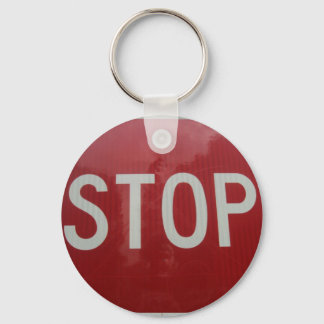 Onderteken stoppen sleutelhanger