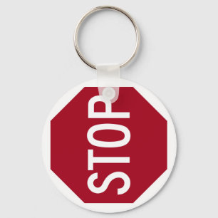 Onderteken stoppen sleutelhanger
