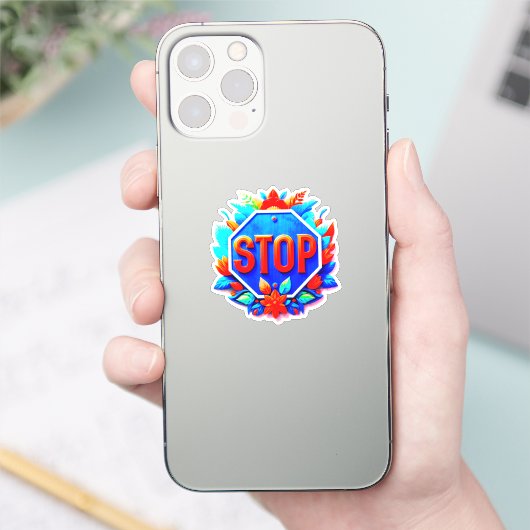 Onderteken stoppen sticker (Telefoon)