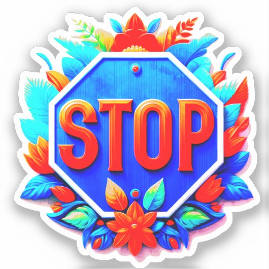 Onderteken stoppen sticker (Voorkant)