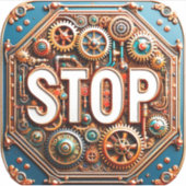 Onderteken stoppen sticker (Voorkant)