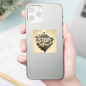 Onderteken stoppen sticker (Telefoon)