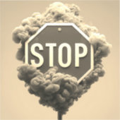 Onderteken stoppen sticker (Voorkant)