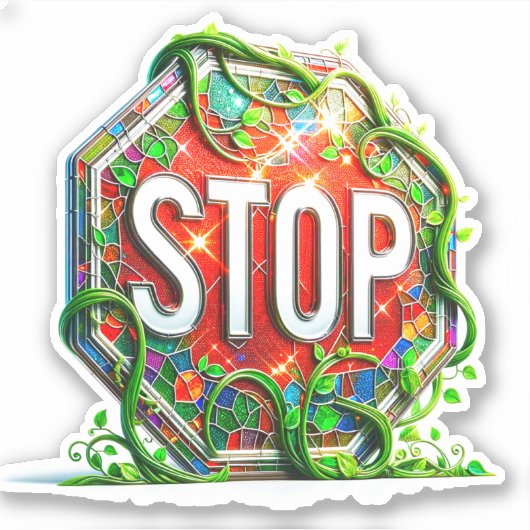 Onderteken stoppen sticker (Voorkant)