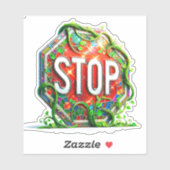 Onderteken stoppen sticker (Vel)