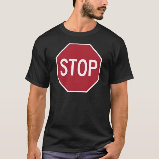 Onderteken stoppen t-shirt (Voorkant)