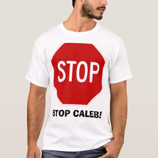 Onderteken stoppen t-shirt (Voorkant)
