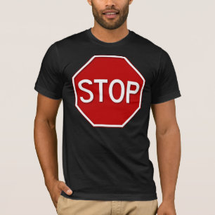Onderteken stoppen t-shirt