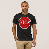 Onderteken stoppen t-shirt (Voorkant volledig)