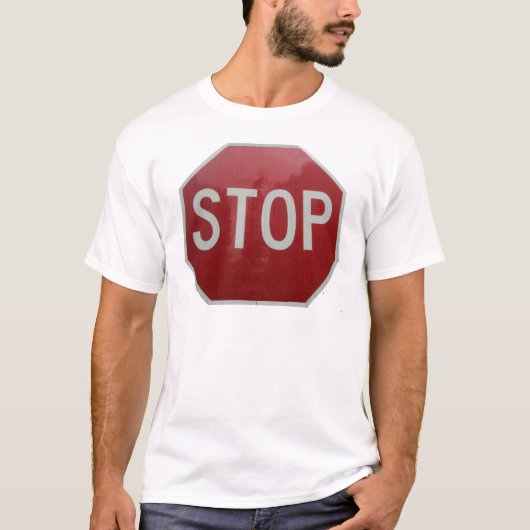 Onderteken stoppen t-shirt (Voorkant)