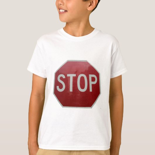 Onderteken stoppen t-shirt (Voorkant)