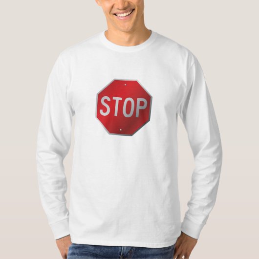 Onderteken stoppen t-shirt (Voorkant)