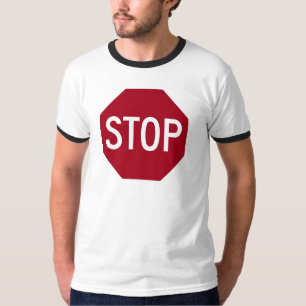 Onderteken stoppen t-shirt