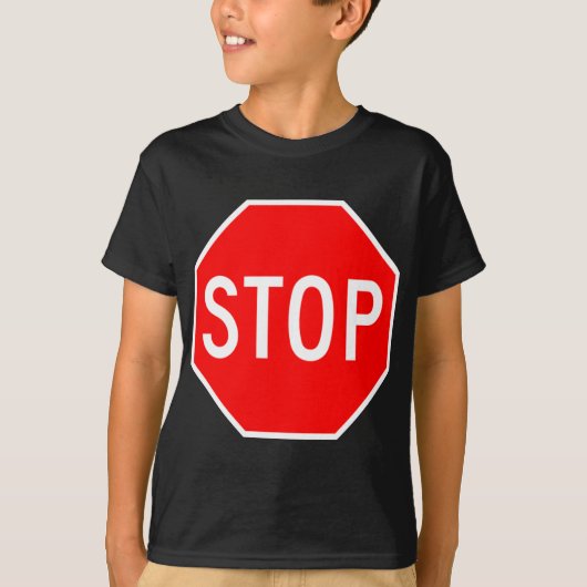 Onderteken stoppen t-shirt (Voorkant)