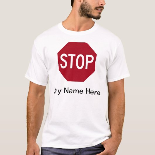 Onderteken stoppen t-shirt (Voorkant)