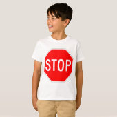 Onderteken stoppen t-shirt (Voorkant volledig)