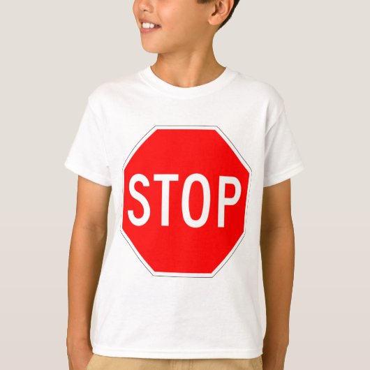 Onderteken stoppen t-shirt (Voorkant)