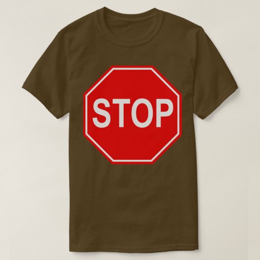 Onderteken stoppen t-shirt (Design voorkant)