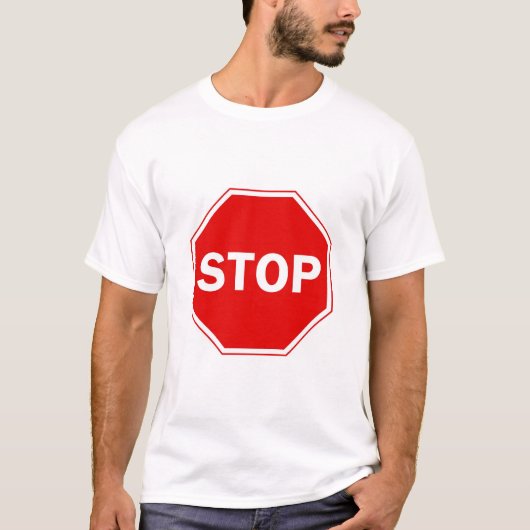 Onderteken stoppen t-shirt (Voorkant)