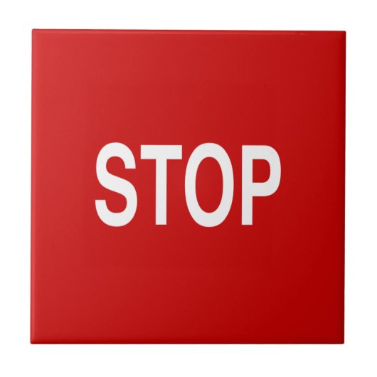 Onderteken stoppen tegeltje (Voorkant)