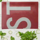 Onderteken stoppen theedoek (Gevouwen)