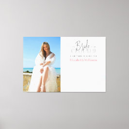 Onderteken uw wensen Foto Vrijgezellenfeest Gasten Canvas Afdruk