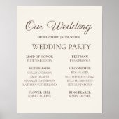 Onderteken van de Tan Wedding Party Poster (Voorkant)