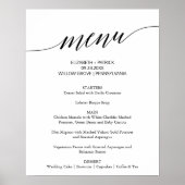 Onderteken van het Elegant Black Calligraphy Weddi Poster (Voorkant)