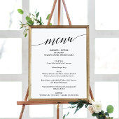 Onderteken van het Elegant Black Calligraphy Weddi Poster