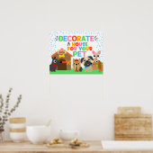 Onderteken van het poststation van uw huisdieren d poster (Keuken)