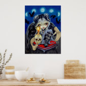 Onderteken van onze 'Parting gothic Raven Fairy AR Poster (Keuken)