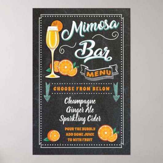Onderteken voor de balk Mimosa Poster (Voorkant)