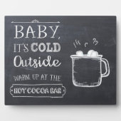 Onderteken voor hete cacaobalk fotoplaat (Voorkant)