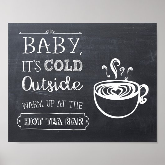Onderteken voor Hot Tea Bar Poster (Voorkant)