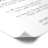 Onderteken voor huwelijkshuttle Service Modern Ele Poster (Hoek)