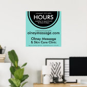 Onderteken voor kleine kantooruren poster (Thuiskantoor)