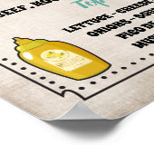 Onderteken voor snelmenu in menubalk poster (Hoek)