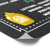 Onderteken voor snelmenu in menubalk poster (Hoek)