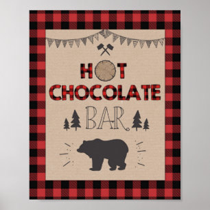 Onderteken voor warme chocolademelk Lumberjack Cac Poster