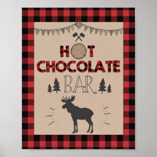 Onderteken voor warme chocolademelk Lumberjack Cac Poster
